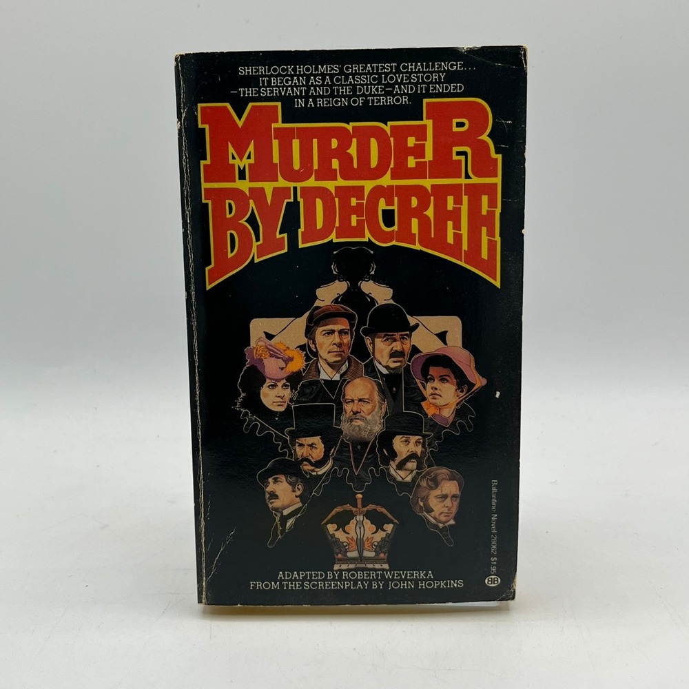 Vintage 1979 Murder by Decree Robert Weverka Ballantine Movie Tie-In Sherlock